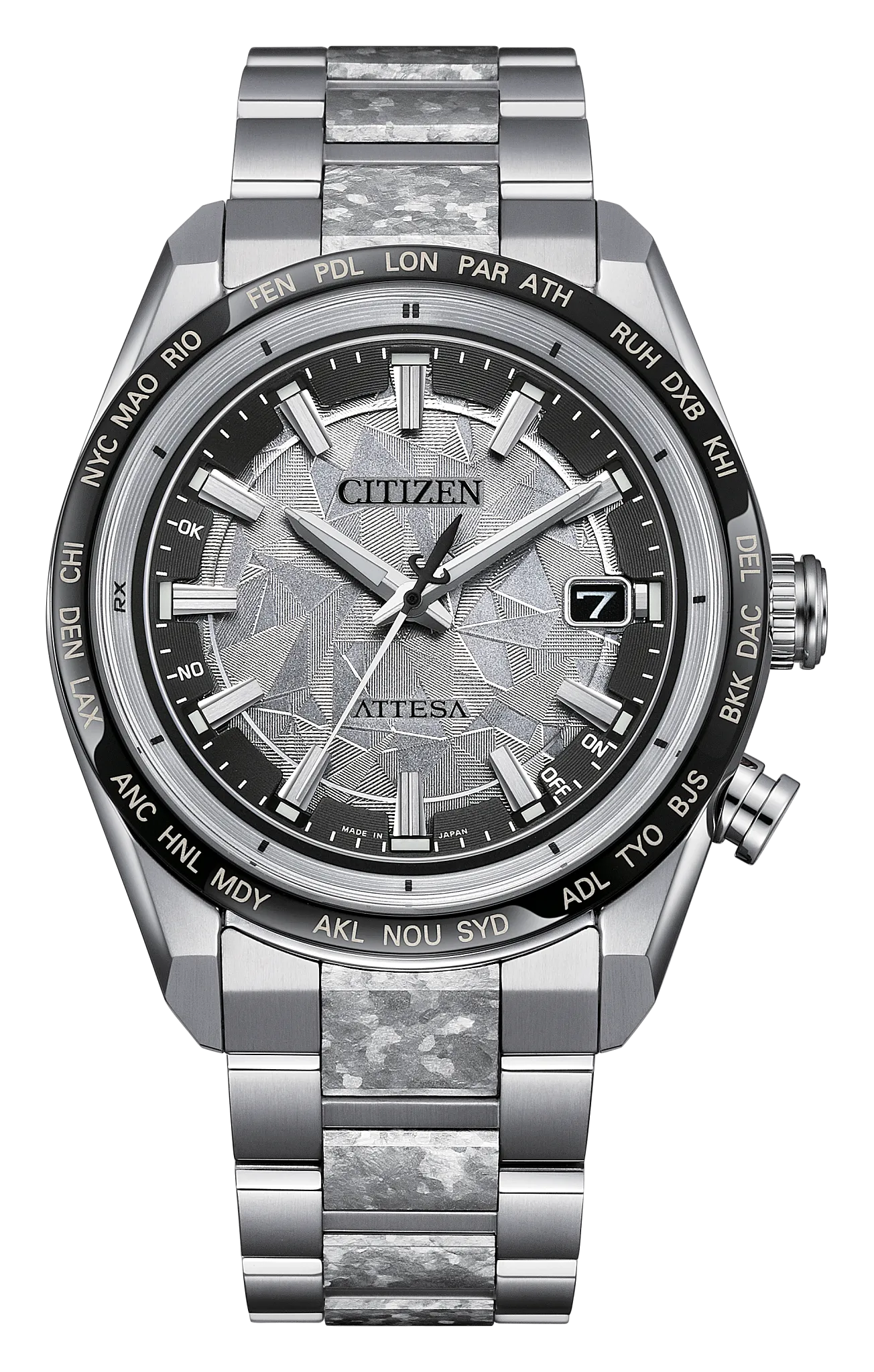 ATTESA Platinum Shine Silver-Tone Dial Super Titanium with
